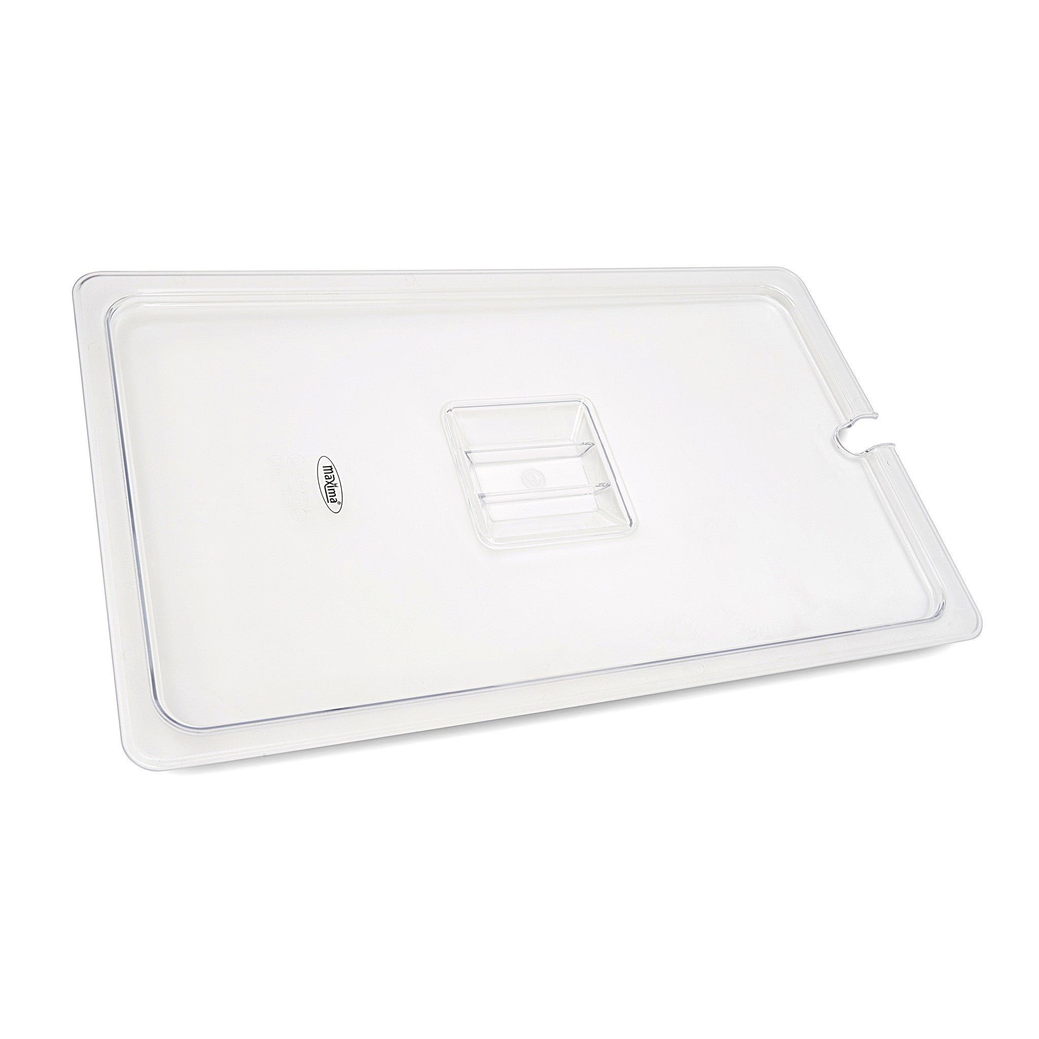 Gastronorm lid - 1/1 GN - polycarbonate - with spoon cut-out