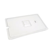 Couvercle gastronorm - 1/1 GN - polycarbonate - avec ouverture pour cuillère