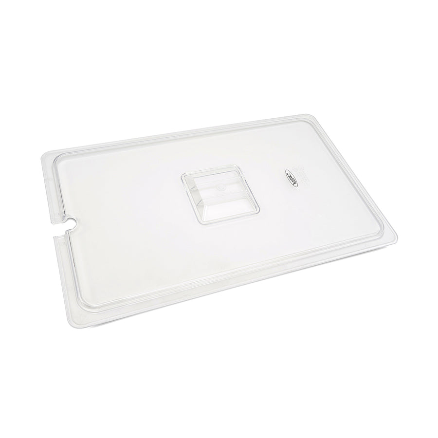 Couvercle gastronorm - 1/1 GN - polycarbonate - avec ouverture pour cuillère