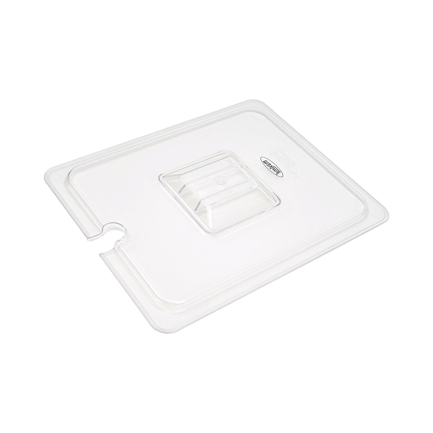 Couvercle gastronorm - 1/2 GN - polycarbonate - avec ouverture pour cuillère