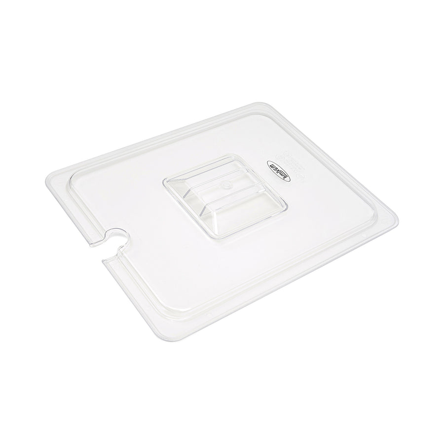 Couvercle gastronorm - 1/2 GN - polycarbonate - avec ouverture pour cuillère