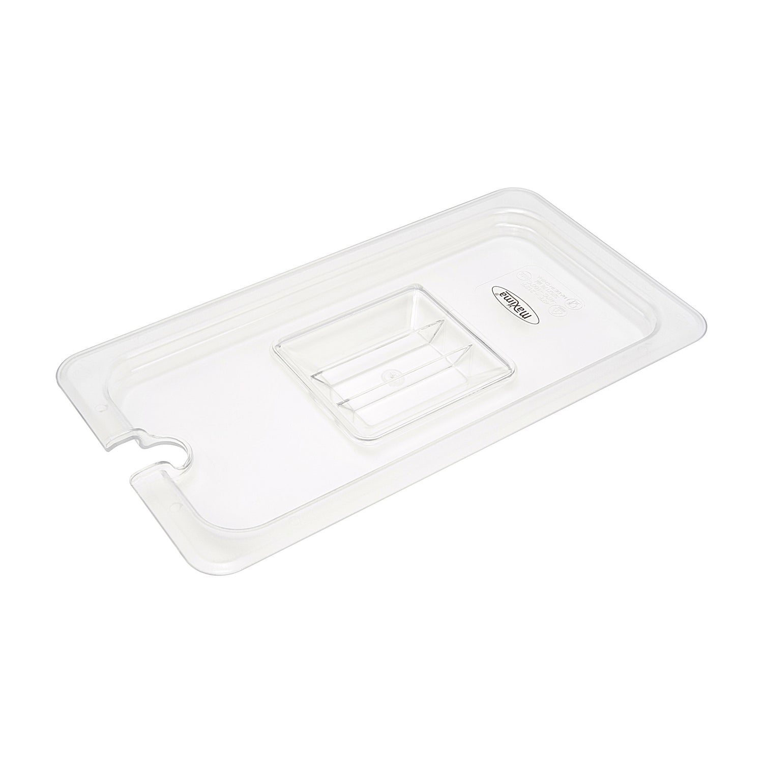 Couvercle gastronorm - 1/3 GN - polycarbonate - avec ouverture pour cuillère