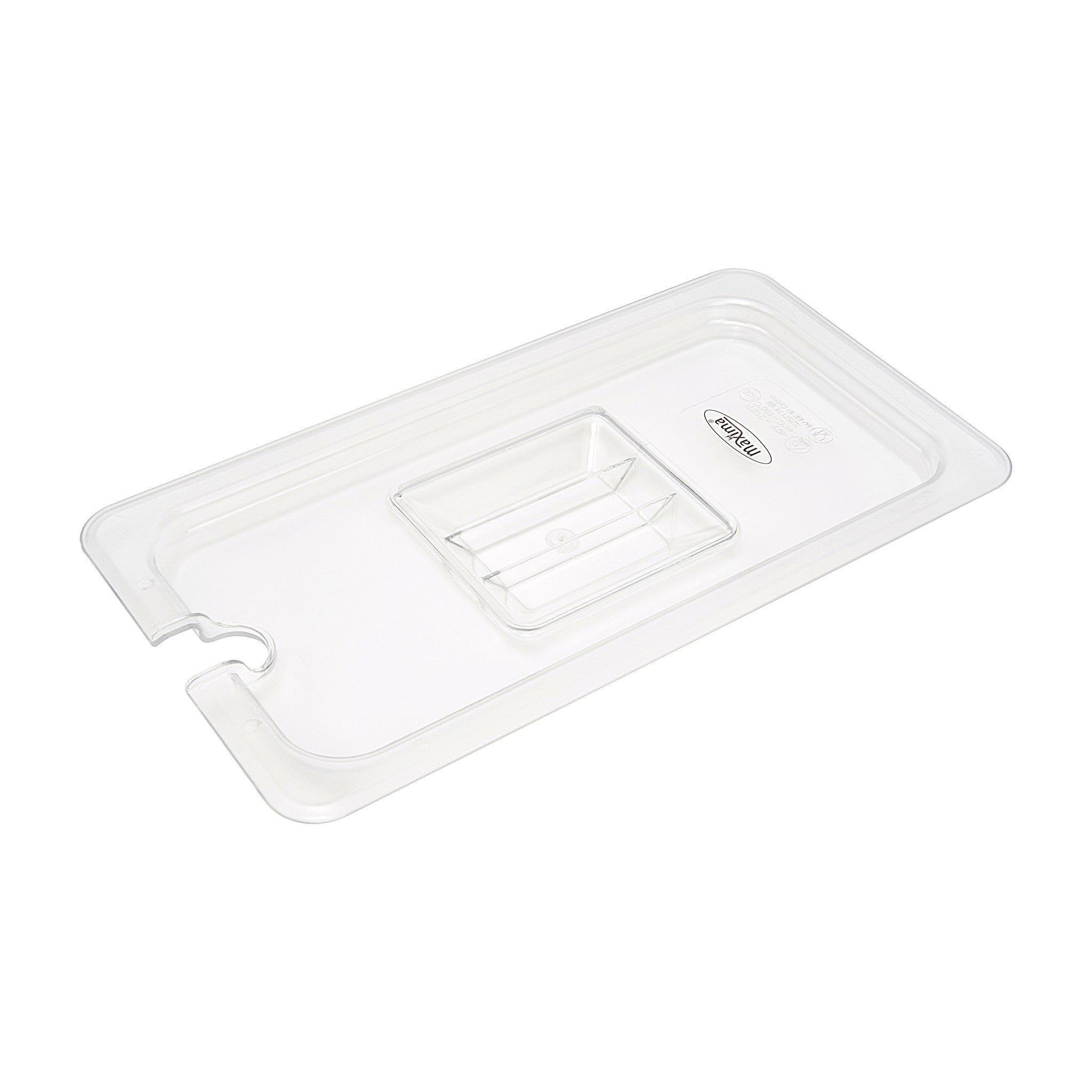 Couvercle gastronorm - 1/3 GN - polycarbonate - avec ouverture pour cuillère