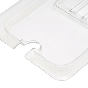 Couvercle gastronorm - 1/3 GN - polycarbonate - avec ouverture pour cuillère