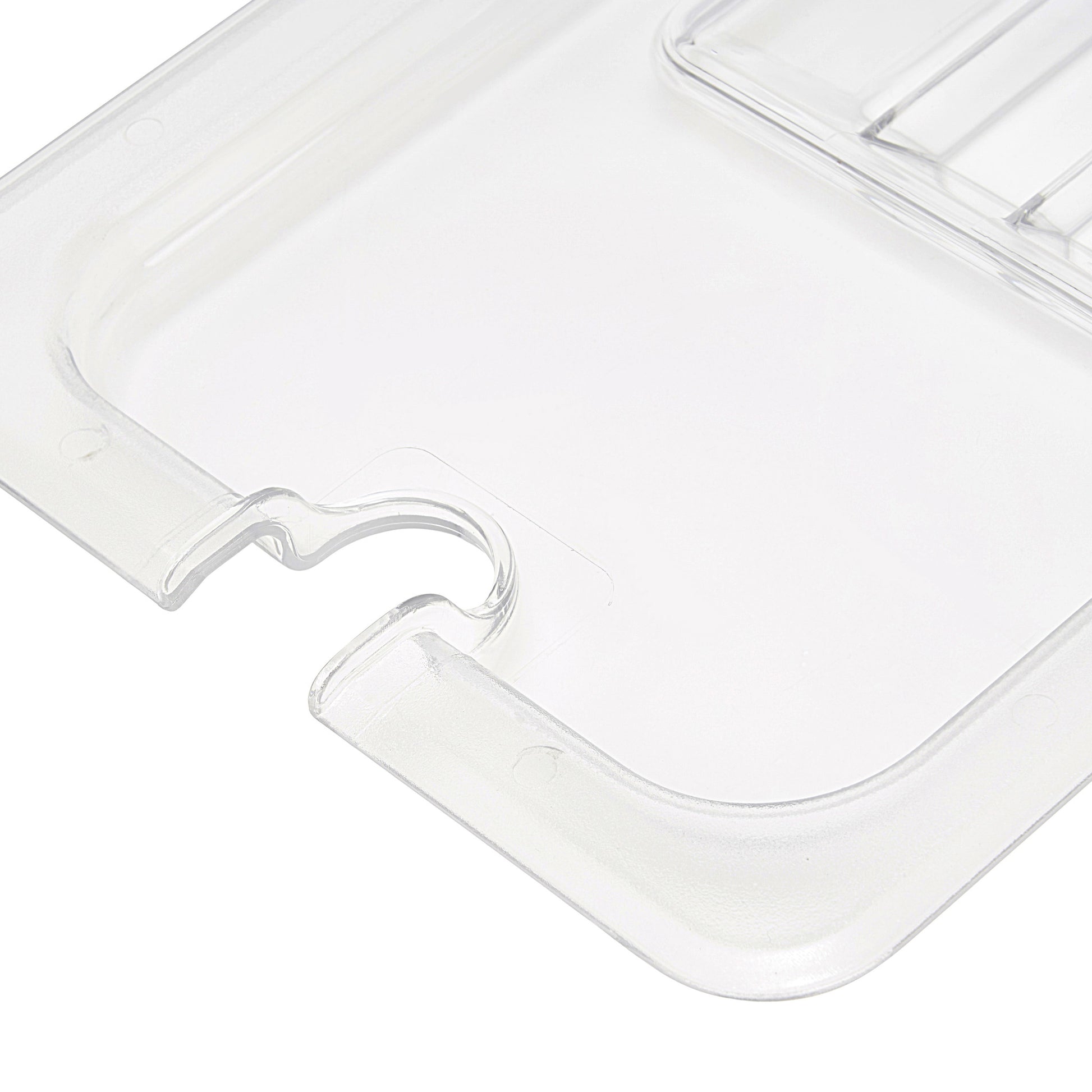 Couvercle gastronorm - 1/3 GN - polycarbonate - avec ouverture pour cuillère