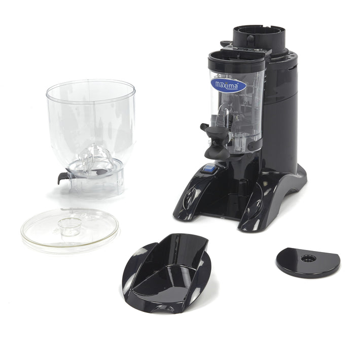 Moulin à café Maxima avec doseur et clapet de niveau, grains de café de 2 kg, appareil de cuisine pour moudre le café.
