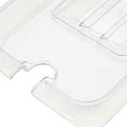 Couvercle gastronorm - 1/4 GN - polycarbonate - avec ouverture pour cuillère