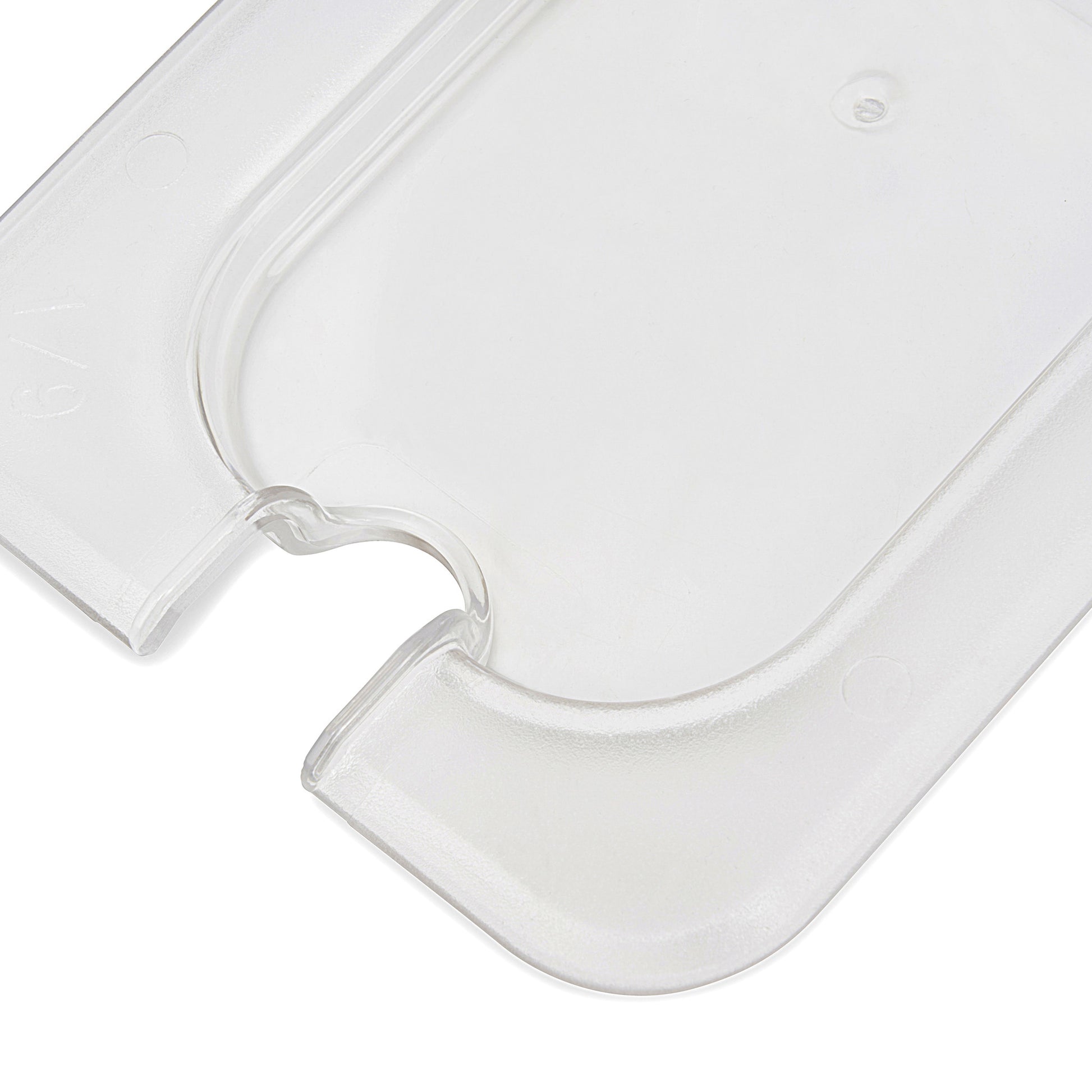 Couvercle gastronorm - 1/9 GN - polycarbonate - avec ouverture pour cuillère