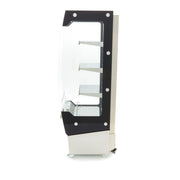 Arrière de bar Maxima avec vitrine à gâteaux ouverte, capacité de 220 L, dimensions 50x50 cm, en acier inoxydable.