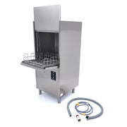 Lave-vaisselle à pot Maxima, machine à laver les casseroles, dimensions 56 x 63 cm, alimentation 400V, en acier inoxydable.