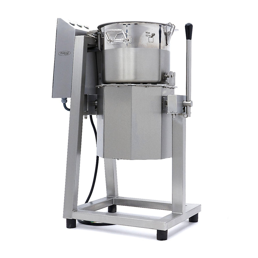 Robot de cuisine Maxima, robot culinaire 30 L avec bol en acier inoxydable, parfait pour préparer de grandes quantités alimentaires.
