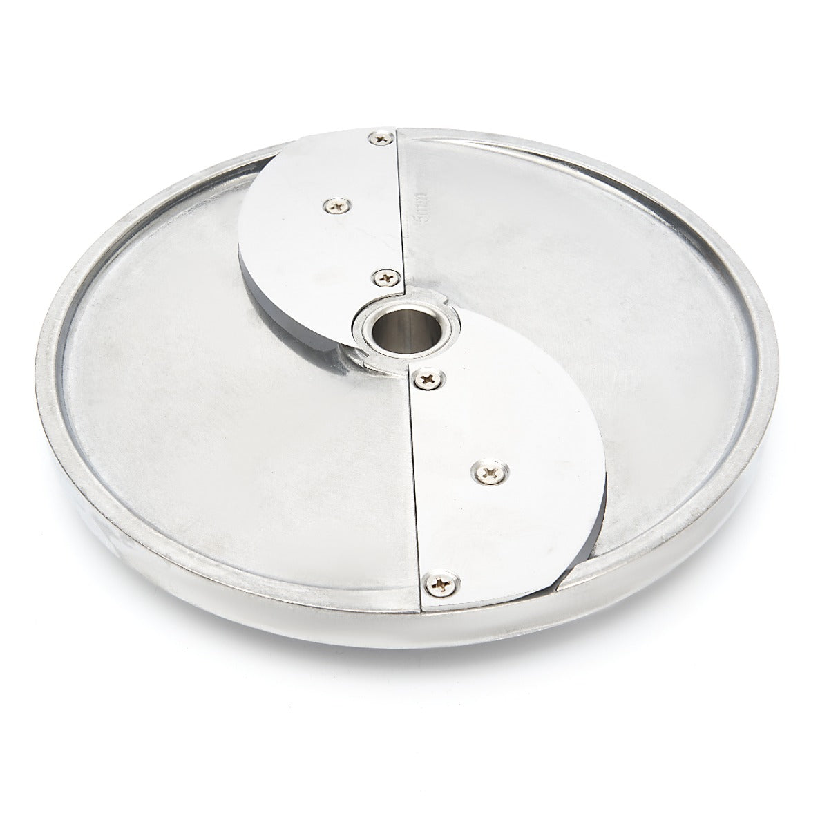 Trancheuse spéciale Maxima VC750 pour couper légumes en tranches de 5 mm, image montrant la lame et le mécanisme.