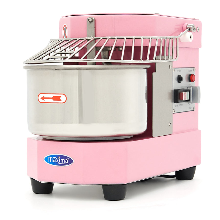Pétrin à spirale / pétrin à pâte - 8 L - 4,5 kg de pâte - rose
