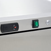 Réfrigérateur - 200 L - 3 étagères réglables - acier inoxydable