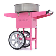 Machine à barbe à papa - Ø 52cm - Rose - avec chariot