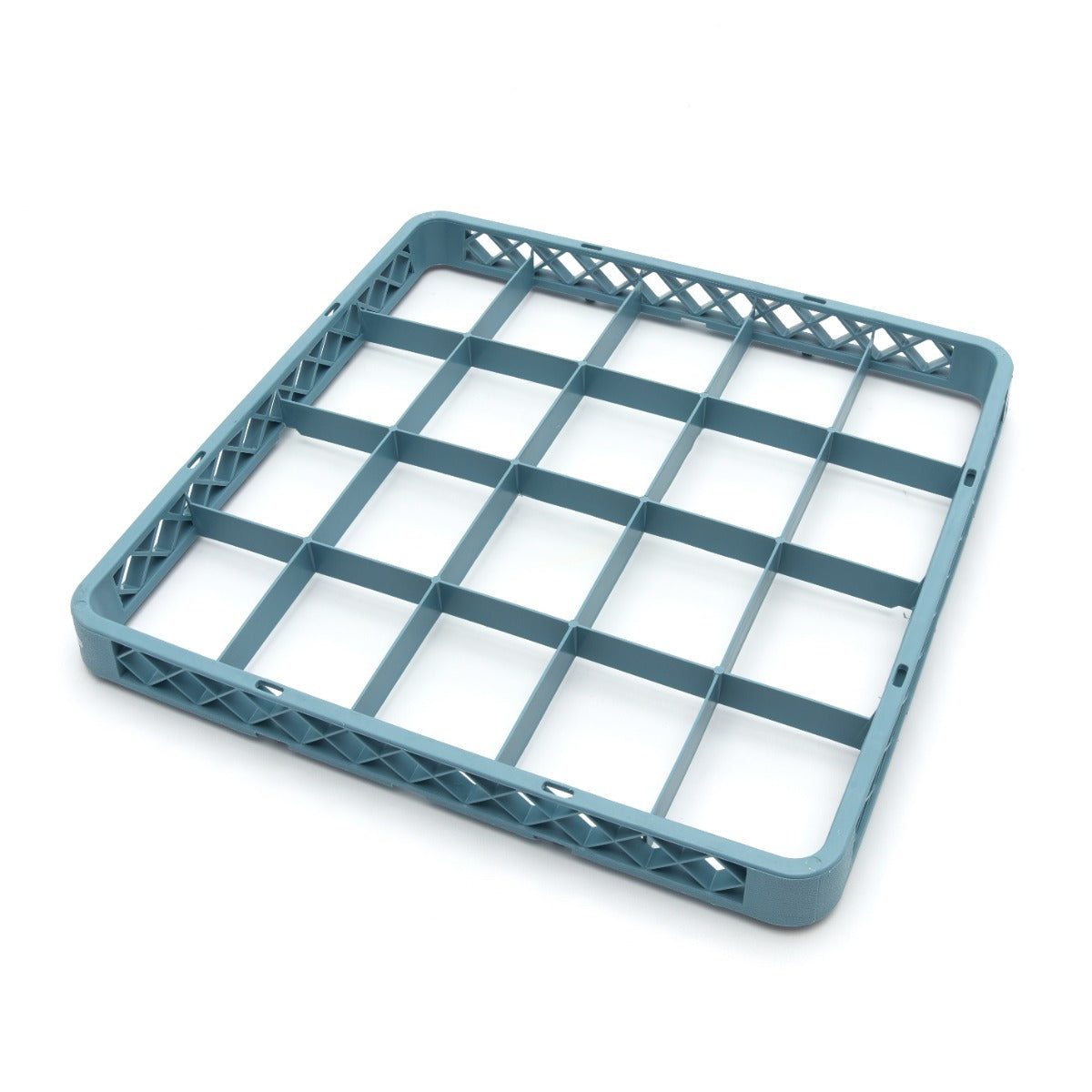 Extension pour panier de lave-vaisselle Maxima, 50x50 cm, avec 20 compartiments pour verres, en plastique blanc.