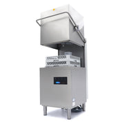 Lave-vaisselle à capot - 50x50cm - avec pompes de vidange, de rinçage et de savon - 400V