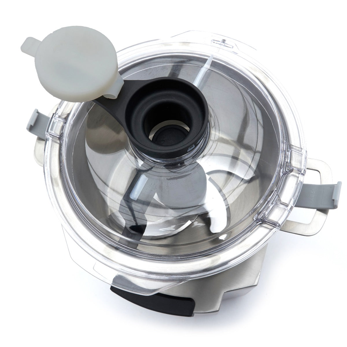 Robot culinaire Maxima de 12 L avec bol en acier inoxydable, commandes intuitives et design moderne pour préparer divers plats.