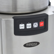 Robot de cuisine Maxima de 18 L avec bol spacieux, boutons de commande et design moderne visible sur l'image.