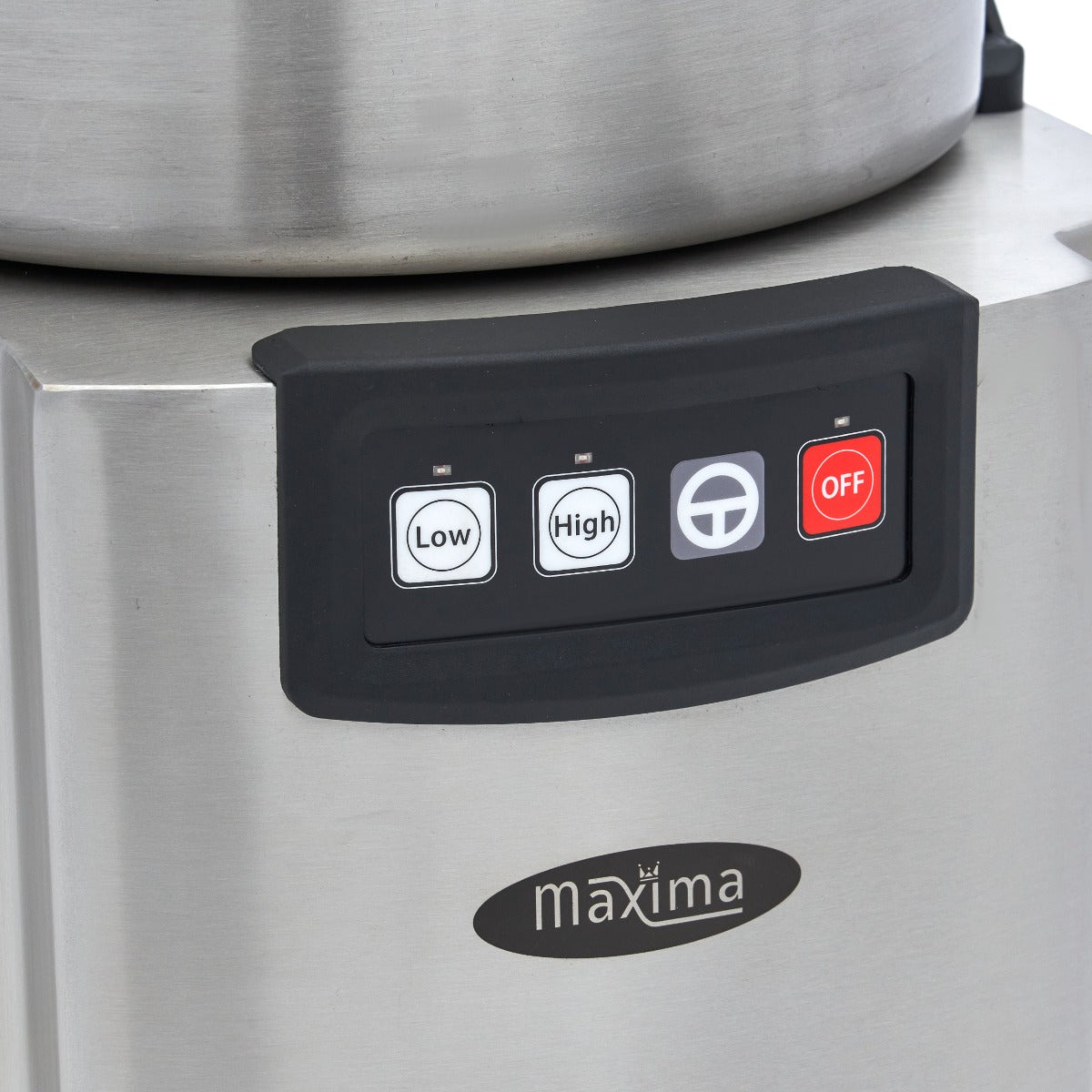 Robot de cuisine Maxima de 18 L avec bol spacieux, boutons de commande et design moderne visible sur l'image.