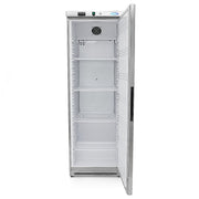 Réfrigérateur - 400 L - 4 étagères réglables - acier inoxydable