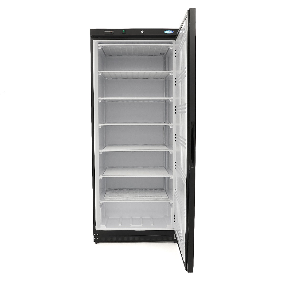 Congélateur - 600 L - 6 étagères fixes - noir