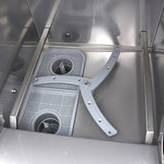 Lave-vaisselle à pot Maxima, machine à laver les casseroles, dimensions 56 x 63 cm, alimentation 400V, en acier inoxydable.