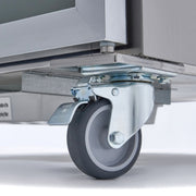 Réfrigérateur Maxima 2 portes en acier inoxydable avec porte en verre, 1200 L, 6 étagères réglables, modèle SP-1003.
