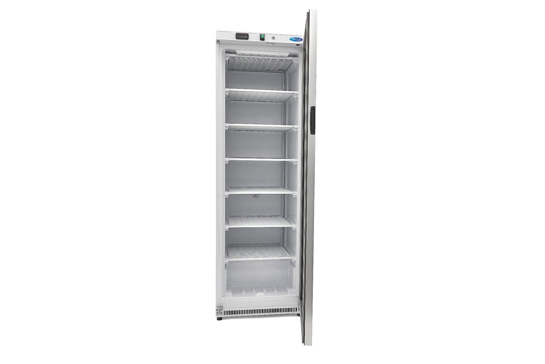 Congélateur - 400 L - blanc - avec porte en verre