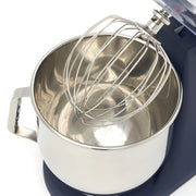 Mixer planétaire - 7 L - jusqu'à 2 kg de pâte - bleu acier mat