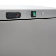 Réfrigérateur - 400 L - 4 étagères réglables - acier inoxydable