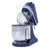 Mixer planétaire - 7 L - jusqu'à 2 kg de pâte - bleu acier