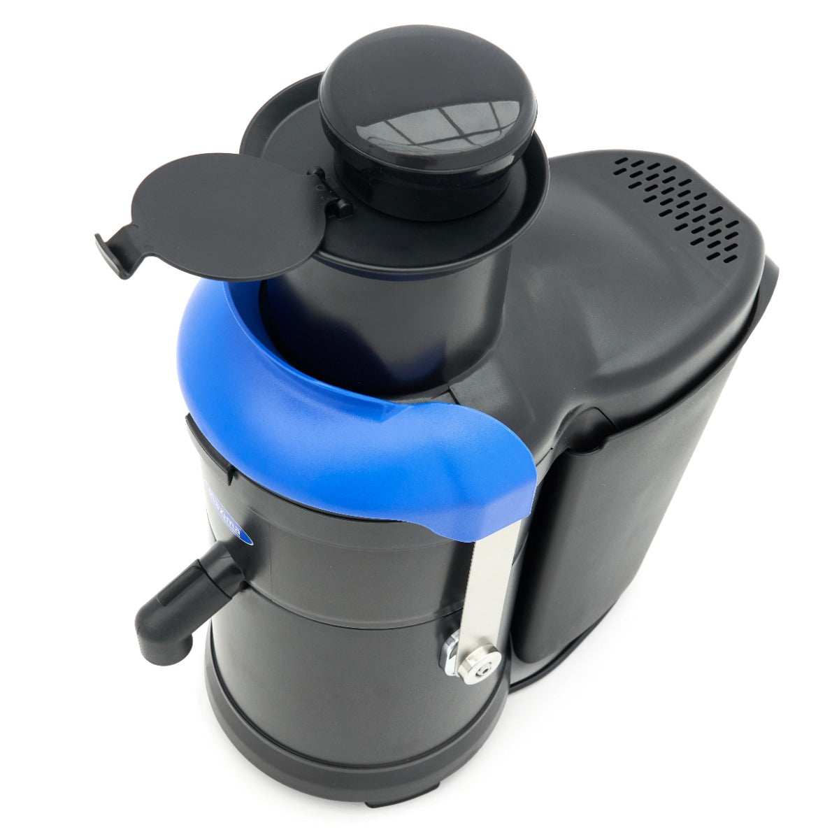 Extracteur de jus Maxima avec presse-agrumes à 2 vitesses, hauteur du verre 19 cm, en acier inoxydable, pour extraction de jus frais