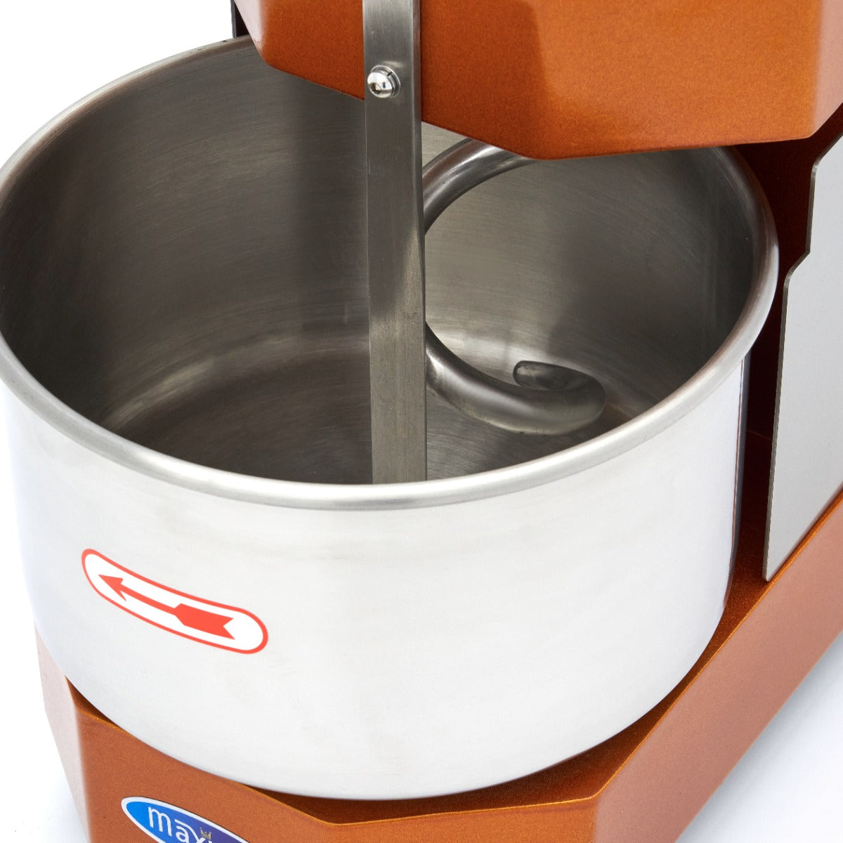 Pétrin à spirale Maxima, machine à pâte en or, capacité de 8 L, idéal pour 4,5 kg de pâte.