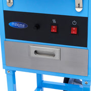 Machine à barbe à papa Maxima, modèle SP-1005, Ø 52cm, bleu, avec chariot pour confectionner des bonbons de sucre.