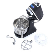 Mixer planétaire - 7 L - jusqu'à 2 kg de pâte - noir mat