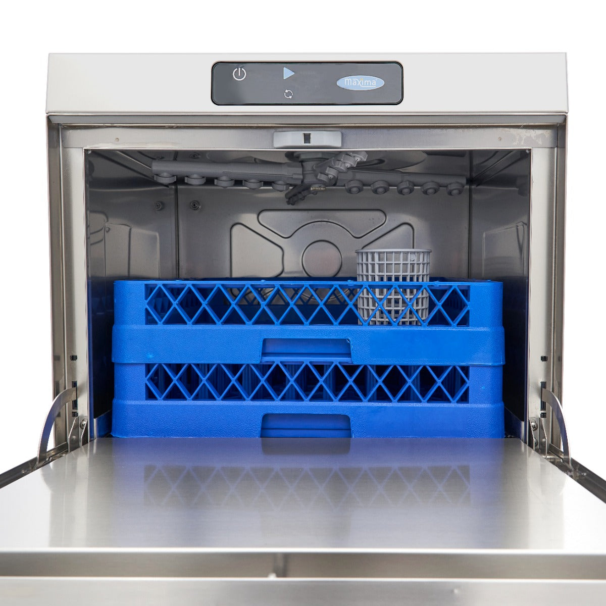 Lave-vaisselle sous plan - 50 x 50 cm - avec pompes de vidange, d'aide au rinçage et de savon - affichage numérique - 400V