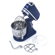 Mixer planétaire - 7 L - jusqu'à 2 kg de pâte - bleu acier