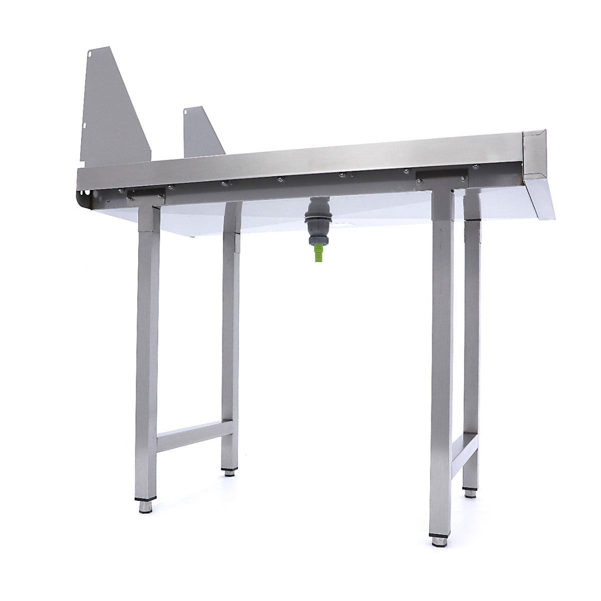 Table à rouleaux droits en acier inoxydable pour convoyeur à paniers de lave-vaisselle Maxima, facilite le transfert des paniers.