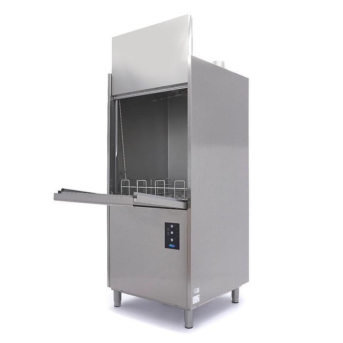 Lave-vaisselle à pot Maxima, machine à laver les casseroles, dimensions 56x63 cm, alimentation 400V, en acier inoxydable.