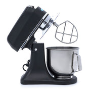 Mixer planétaire - 7 L - jusqu'à 2 kg de pâte - noir mat