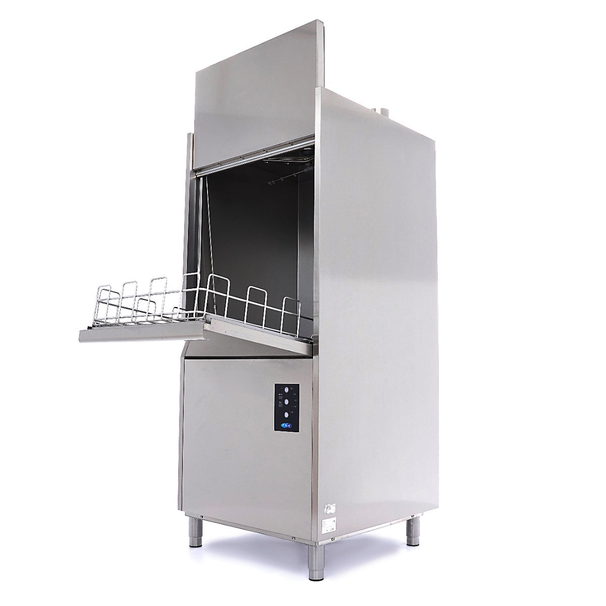 Lave-vaisselle à pot Maxima, machine à laver les casseroles, dimensions 70x70 cm, alimentation 400V, en acier industriel.