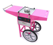 Machine à barbe à papa - Ø 52cm - Rose - avec chariot