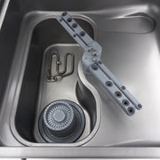 Lave-vaisselle professionnel à capot Maxima 50x50cm avec pompes de vidange, rinçage et savon, alimentation 400V, vue de face