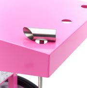 Machine à barbe à papa - Ø 52cm - Rose - avec chariot