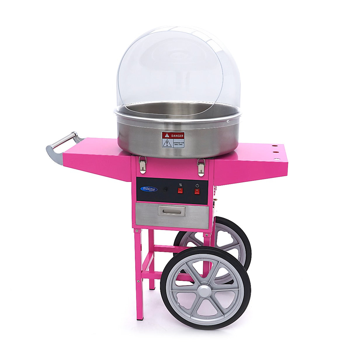 Accessoire machine à barbe à papa Maxima avec couvercle, diamètre 52 cm, pour préparer des bonbons de coton.