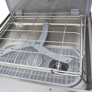 Lave-vaisselle professionnel à capot Maxima 50x60cm avec pompes de rinçage et de savon, 400V, vue de face.