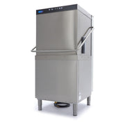 Lave-vaisselle professionnel à capot Maxima, 50x60cm, avec pompes de rinçage et de savon, alimentation 400V.