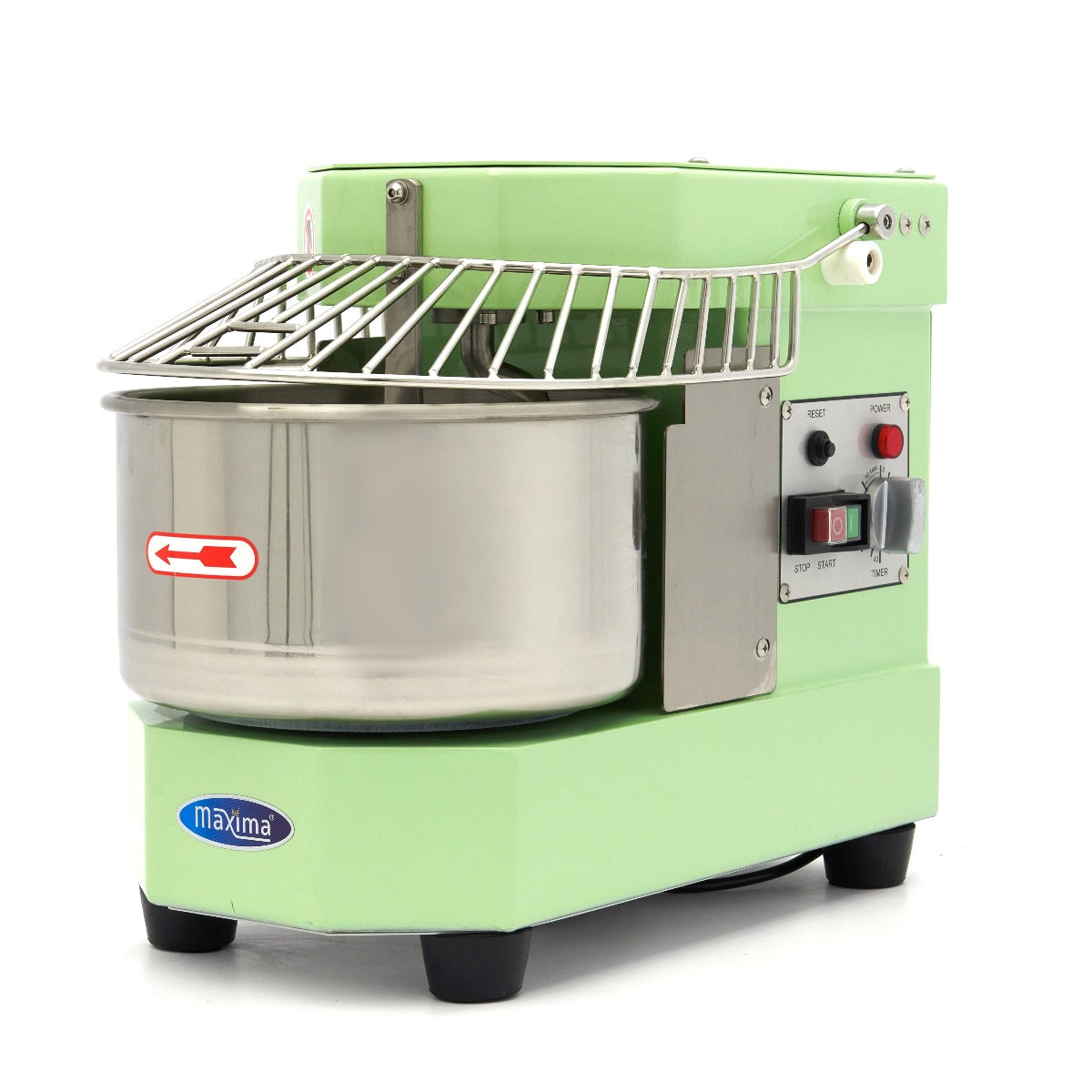 Pétrin à spirale Maxima vert, machine à pâte de 8 L, capacité de 4,5 kg de pâte pour boulangerie et cuisine professionnelle