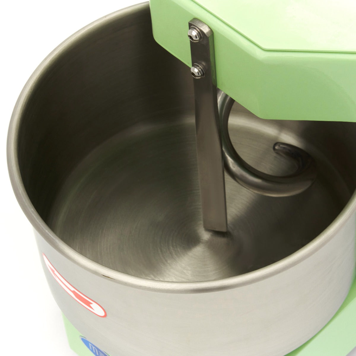 Pétrin à spirale Maxima vert de 8 L, permettant de pétrir 4,5 kg de pâte pour la cuisine professionnelle ou domestique